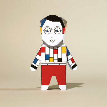 Papier Mondrian Paper Model