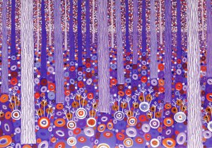 Purple Forest Note Card