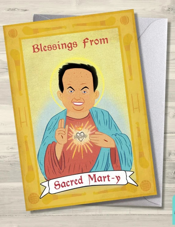 Blessings From The Sacred Mart-Y Greeting Card