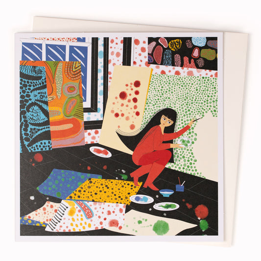 Yayoi Kusama Greeting Card