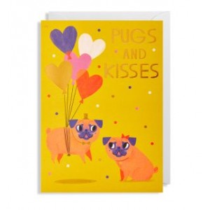 Allison Pugs and Kisses Card