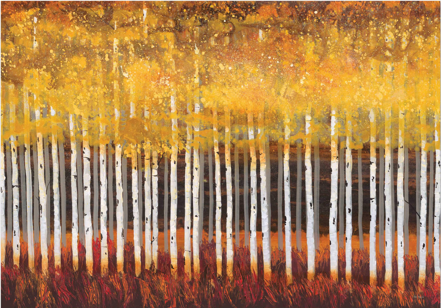 Golden Aspens Boxed Notecards