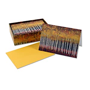 Golden Aspens Boxed Notecards