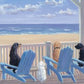Dogs On Deckchairs Note Cards