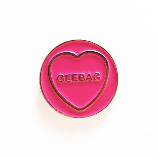 Geebag Hate Hearts Enamel Pin