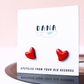 Heart Studs Red