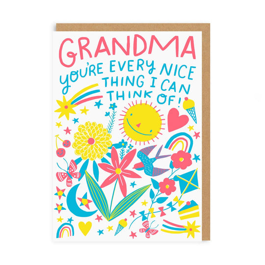 Grandma Nice Thing Greeting Card