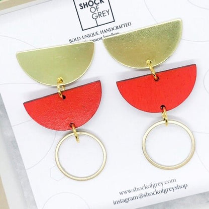 Jenny Red Earrings