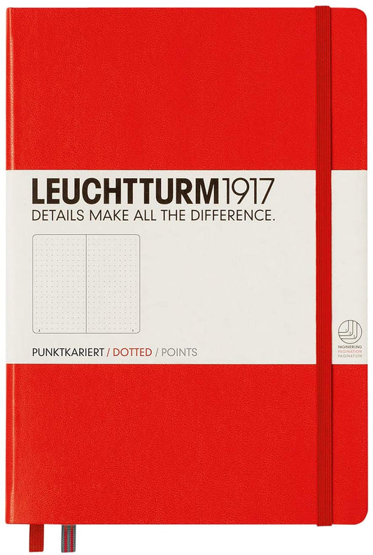 LEUCHTTURM1917 Dotted Notebook Medium (A5), Red