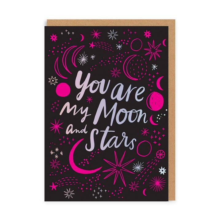 You Are My Moon and Stars Greeting Card