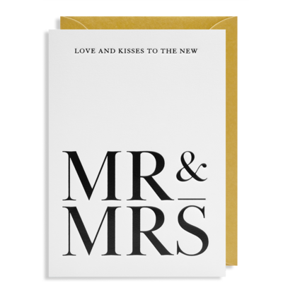MR & MRS Greeting Card