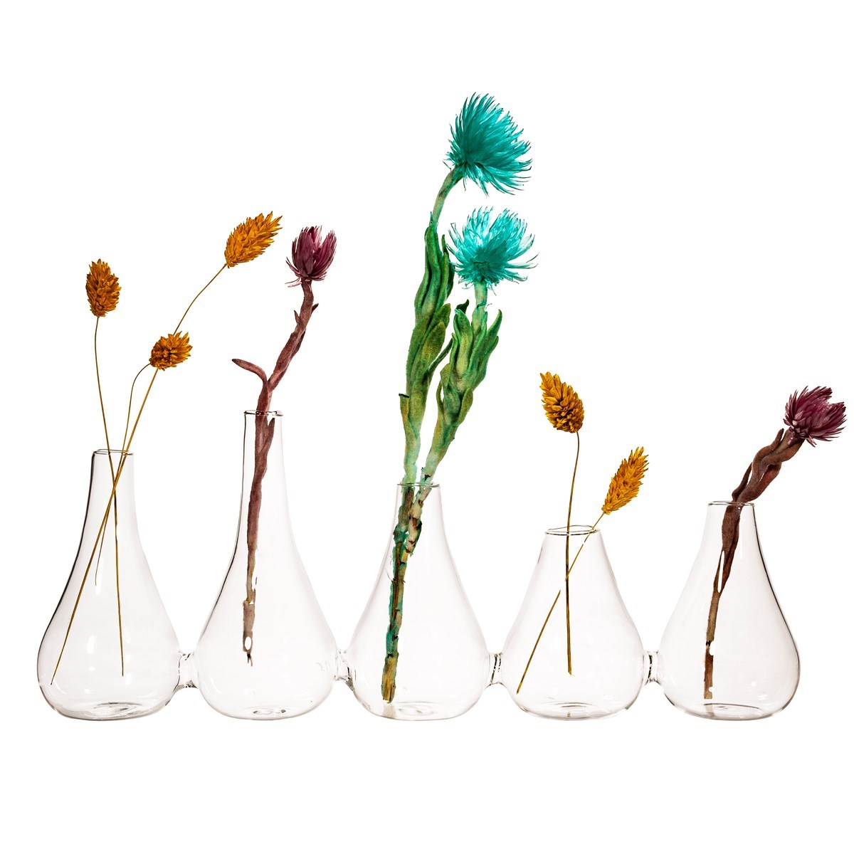 Multi Bud Vase - Set Of 5