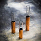 PLAIN COPPER PIPE FLOWER BUD VASE SET OF 3