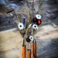 PLAIN COPPER PIPE FLOWER BUD VASE SET OF 3