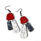 Aoife Spatter Earrings in Red