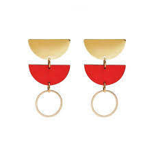 Jenny Red Earrings
