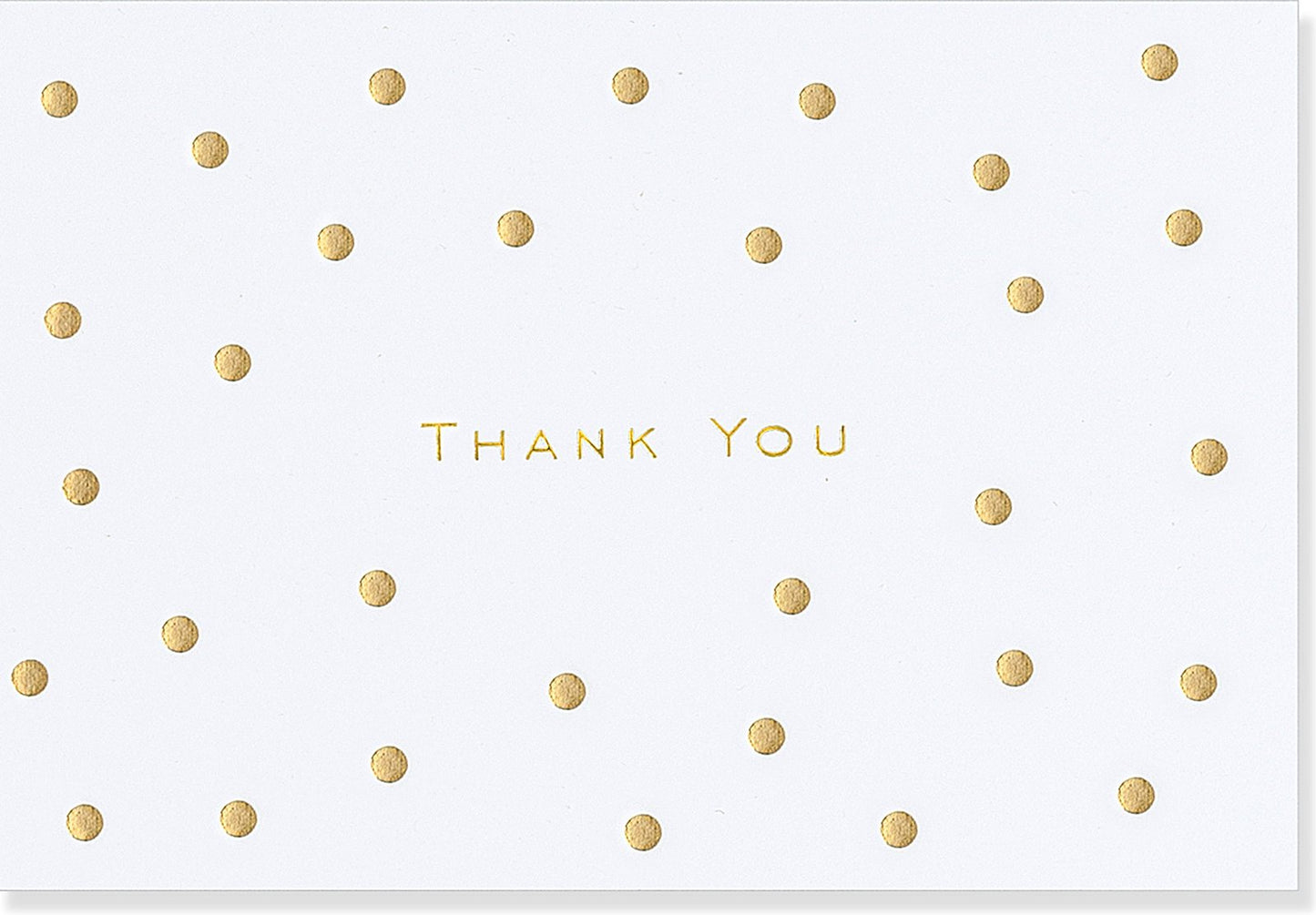 Gold Dot Thank You Note Greeting Card