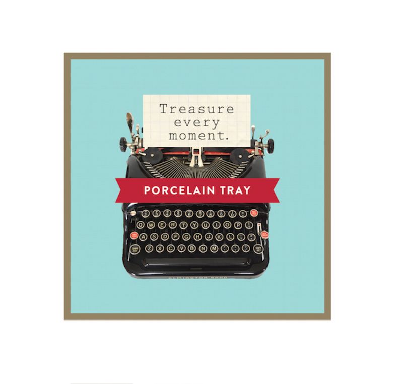 Typewriter Small Porcelain Tray