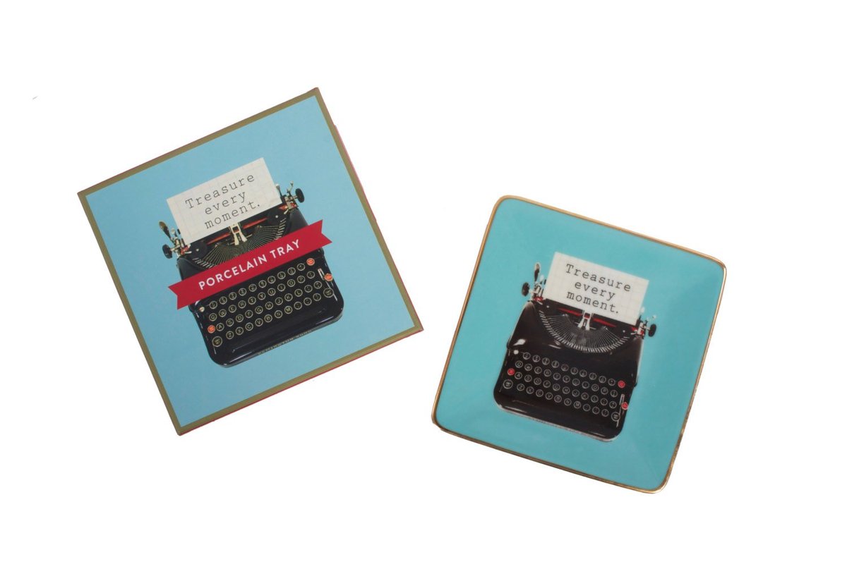 Typewriter Small Porcelain Tray